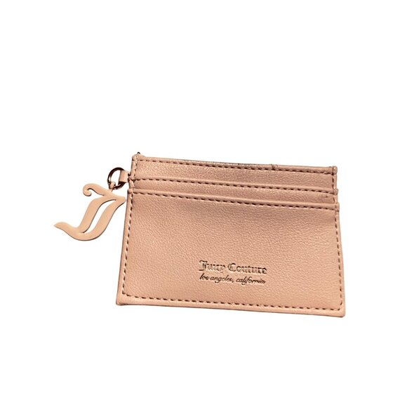 Juicy Couture Pink Card Holder Wallet With Gold Logo Detailing& "J"Charm Keyring - Picture 10 of 11